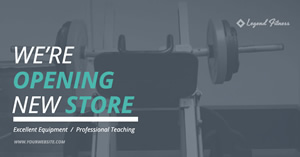 Fitness Store Ad design