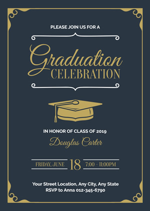 Graduation Invitation design