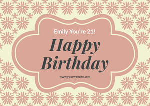 Birthday Congratulation Card Design